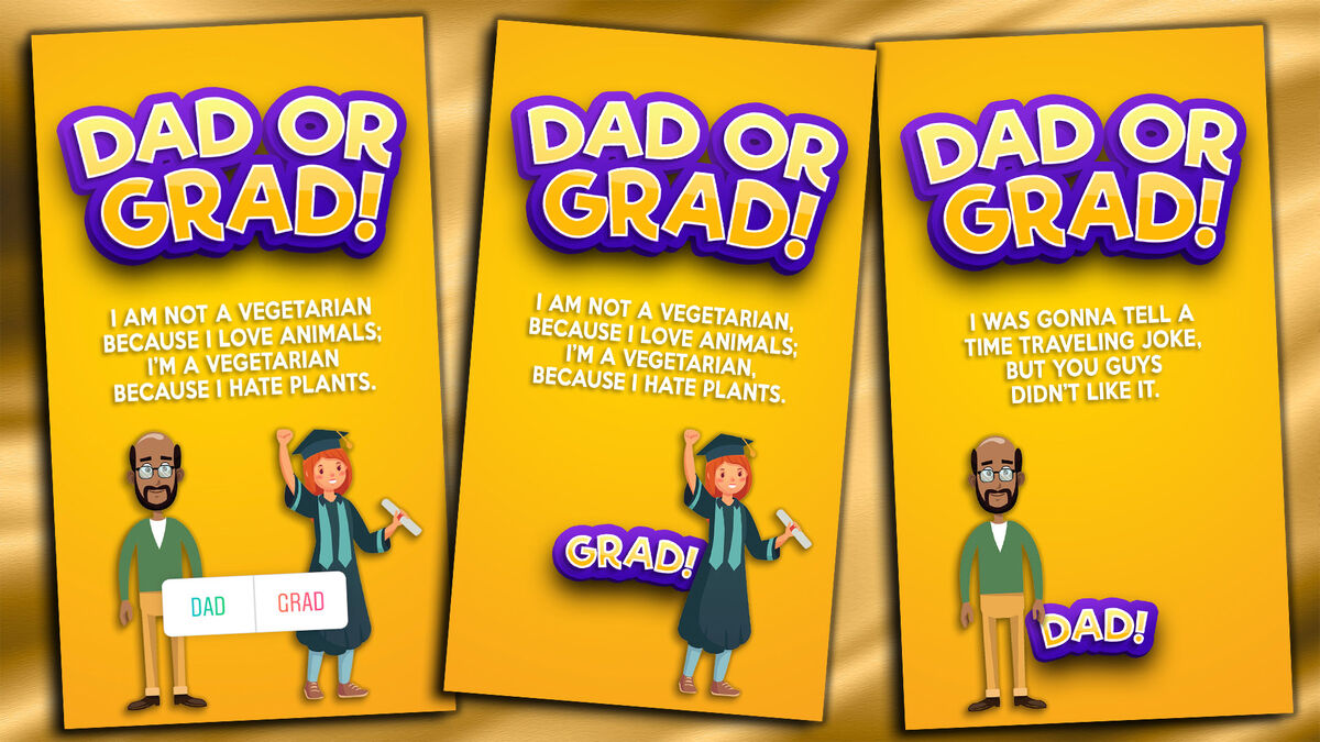 Dad or Grad Instagram and Zoom image number null